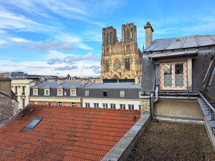 شقة Faro, Vue Sur La Cathedrale رانس المظهر الخارجي الصورة